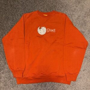 Men’s Orange Dime Crewneck Sweatshirt - Small